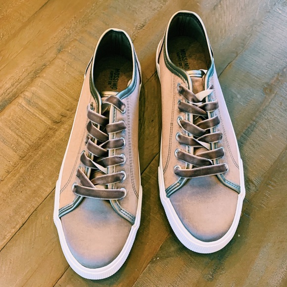 Mossimo | NWOT Gray Satin Sneakers - Picture 2 of 4